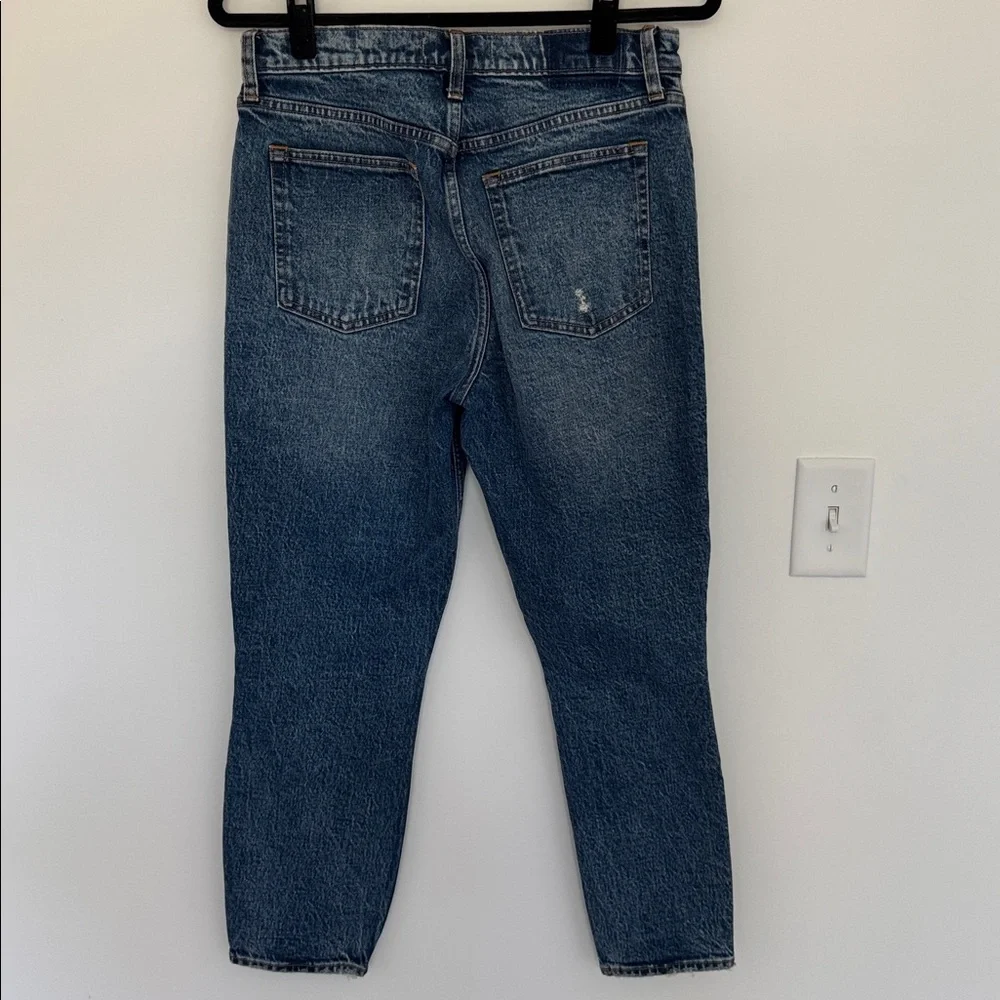 Abercrombie & Fitch NWT The Skinny High Rise Distressed Cropped Jeans - Size 29S - Picture 5 of 8